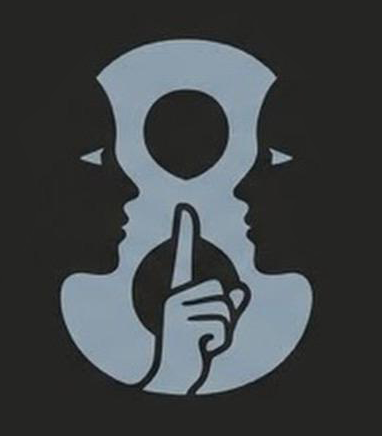 The official 8th Day Whisper production company logo, featuring a stylized silhouette of two people whispering to each other above the company name